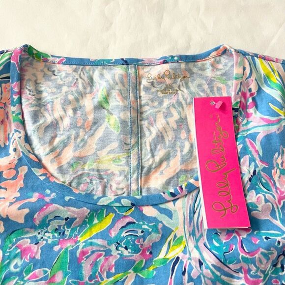 Lilly Pulitzer NWT Beacon Dress All Together Now women’s size XS floral - Picture 4 of 7